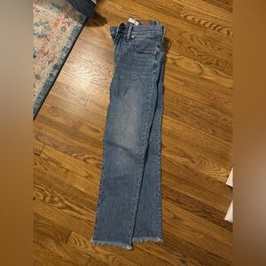 Madewell Perfect Vintage Jean with frayed bottom
